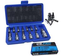 US Pro Trade Quality 13 pc Metric Hex Bit Socket Set 2 to 14mm in Case B2097