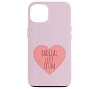 US Quote Protest Ironically Funny Radical Left Scum Heart Case for iPhone 13