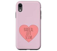 US Quote Protest Ironically Funny Radical Left Scum Heart Case for iPhone XR