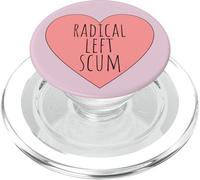 US Quote Protest Ironically Funny Radical Left Scum Heart PopSockets PopGrip for MagSafe