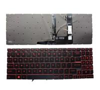 US Red Backlit Keyboard, Compatible For MSI ， Compatible For Katana ， GF66 GF76 & Pulse GL66 GL76 Red Backlit MS-1582(3 pcs)