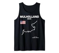US road canyon drive mulholland fun car racing Tank Top
