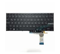 US/RU/Latin Keyboard, Compatible For ASUS ，Vivobook ，X1404 X1404ZA X1404VA S1404ZA S1404Z S1404VA S1404V A1404 F1404 M1404(Latin No-Backlit)