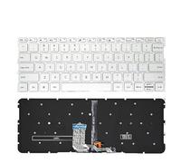 US RU/Russian Laptop Keyboard with Backlight for XIAOMI for MI air13.3 161301 TM1704 TM1703 18408 TM1604 TM1613R(US Silvery Backlight)