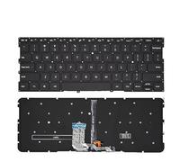 US RU/Russian Laptop Keyboard with Backlight for XIAOMI for MI air13.3 161301 TM1704 TM1703 18408 TM1604 TM1613R(US Black Backlight)