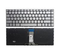 US/RU/SP Laptop Keyboard ， Compatible for HP ，14G-BR 14G-BU 240 246 245 G6 340 348 G7 TPN-C131 Q186 Q187 Q188 Q189 I130 I135 W125 W190(OEM US SilverBacklit)