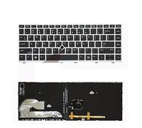 US Russian Laptop Keyboard For HP for EliteBook 745G5 840G5 840G6 846G5 846G6 L14378-001 L11307-001 With backlight(US Silver Mouse)