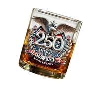 US Semiquincentennial Whisky Decanter Collectible Glass Bottle with Historical Narrative Whisky Carafe