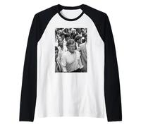 US Senate Politician Ted Kennedy by Michael Grecco Raglan Baseball Tee