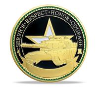 US Soldier's Military Challenge Coin - Features Soldier Prayer Coin & Military Values