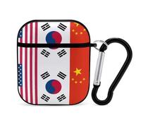 US South Korea China Flag Case Compatible with AirPods 2nd 1st