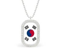 US South Korea China Flag Custom Photo Necklace Personalized Picture Pendant Memory Jewelry for Women