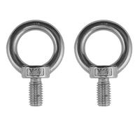 US STAINLESS 2 Pieces Stainless Steel 316 Lifting Eye Bolt 10mm M10 Marine Grade Pitch of 1.5