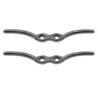 US Stainless Stainless Steel 2 Pieces Stainless Steel 316 Rope Cleat 4.5" Marine Grade Boat Deck or Flagpole