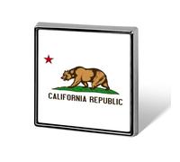 US State California Flag Custom Brooch Pin Lapel Pins Tie Suit Dress Accessories Wedding Birthday for Men Women