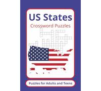 US States Crossword Puzzles: Crossword Puzzles with Easy to Read Print about United States, America, USA, and More | 6x9 inches, 102 pages | 51 Puzzles … Gift for Vacations, Holidays, and Relaxation