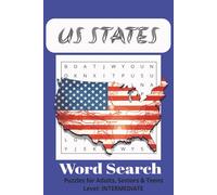 US States Word Search Puzzle Book: Word Searches with Easy to Read Print about US States & Major Cities | 6x9 inches,110 Pages | 50+ Puzzles … Gift for Vacations, Holidays and Free Times