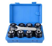 US Stock 10PCS TC820 ANSI Collets, 8, 5/32'', 10, 3/16'', 14, 1/4'', 5/6'', 3/8'', 1/2'', 9/16'', 5/8'', 11/16'', 13/16'' Metric Tap Holder Tap Chuck Suitable for M24HR Electric Tapping Machine
