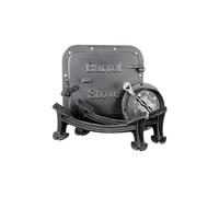 US Stove BSK1000 Barrel Camp Stove Kit, Medium, Black, Cast Iron, M