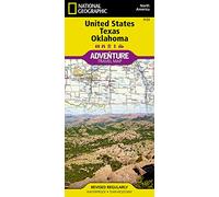 US, Texas and Oklahoma Map (National Geographic Adventure Travel Map North America)
