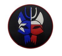 US Texas Seal Team PVC Patch Trident Cat Head Tactical Military Morale Patches Badges DIY Applique - Fastener Hook and Loop Backing (Color-Texas)