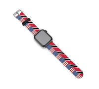 US & Trinidad And Tobago Flag Silicone Bands Compatible with IWatch Soft Waterproof Replacement Watchbands Strap