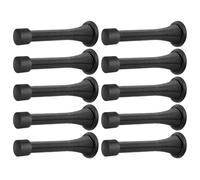 US Type Adjustable Spring Door Stops 10pcs / Set 85mm, Matte Black | Install Prevents Door Slamming in Any Setting, Safe Quiet Door Operate