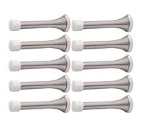 US Type Adjustable Spring Door Stops 10pcs / Set 85mm, Silver | Multifunction Use Spring Door Stoppers Collection in Homes Offices Hotel, Easy to Operate