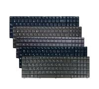 US/UK/RU/SP/FR/AR/BR/TU Laptop Keyboard ， Compatible For ASUS ，X53 X53A X53B X53E X53S/SA X53U X53L X53Q X54 X54H X55 X55V/VD X61 X61S X75V(TU Black A)