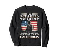 US Veteran Guardians of Freedom American Flag Soldier Sweatshirt