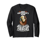 US Veteran's Son - Father's Day Gift From Son, Daughter Long Sleeve T-Shirt