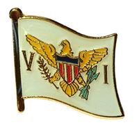 US Virgin Islands Flag Pin Badge