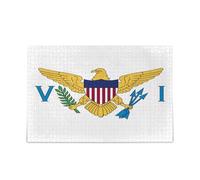 Us Virgin Islands Flag Wooden Jigsaw Puzzle for Adults Family 500 Piecing