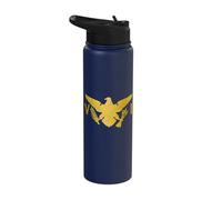 US Virgin Islands USVI Flag Pride Souvenir Stainless Steel Insulated Water Bottle