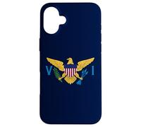 US Virgin Islands USVI Flag Souvenir Case for iPhone 16 Plus