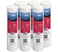 US Water Filters 20 Micron 10 Inch x 2.5 Inch | String-Wound Polypropylene Whole House Sediment Water Filter Replacement Cartridge | Compatible with OmniFilter RS3-DS, Hydronix SWC-25-1020 | 6-Pack