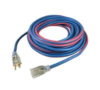 US Wire 99050 12/3 50-Foot SJEOW TPE Cold Weather Extension Cord Blue with Lighted Plug by US Wire and Cable
