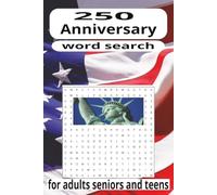 USA 250 anniversary word search: word search with easy-to-read print about USA, things that we love. 6x9 inches book over 50 puzzles