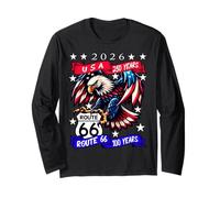 USA 250 Route 66 100 Years Eagle Anniversary Celebration Long Sleeve T-Shirt