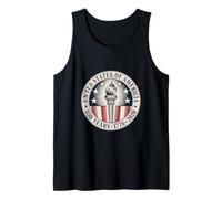 USA 250th Anniversary 1776-2026 Patriotic Torch Emblem Tank Top