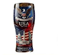 USA 250th Anniversary Beer Glass,Patriotic American Flag&Eagle Drinking Glasses,Independence Commemorative Glass Cup for Liquor Bourbon,Wine