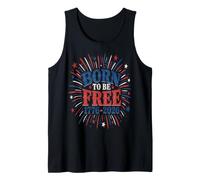 USA 250th Anniversary Born to Be Free 1776-2026 Tank Top