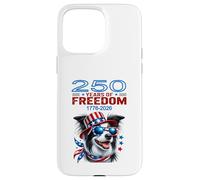 USA 250th Anniversary Celebrate Cool Patriotic Border Collie Case for iPhone 15 Pro Max