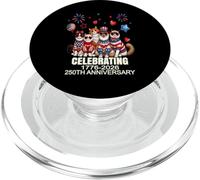 USA 250th Anniversary Celebrate Trendy Patriotic Fun Cats PopSockets PopGrip for MagSafe