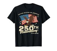 USA 250th Anniversary Eagle American Flag History 1776-2026 T-Shirt