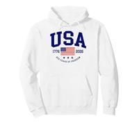 USA 250th Anniversary Independence Day 1776 2026 U.S Flag Pullover Hoodie