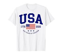 USA 250th Anniversary Independence Day 1776 2026 U.S Flag T-Shirt