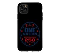 USA 250th Anniversary One Nation Patriotic Emblem Case for iPhone 11 Pro Max