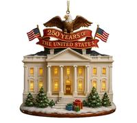 USA 250th Anniversary Ornament (Beige, 8cm)