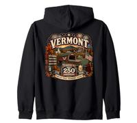 USA 250th Anniversary Vermont Pride Zip Hoodie